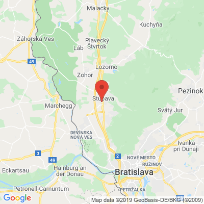 Google map: Stupava, Zdravotnícka 1 